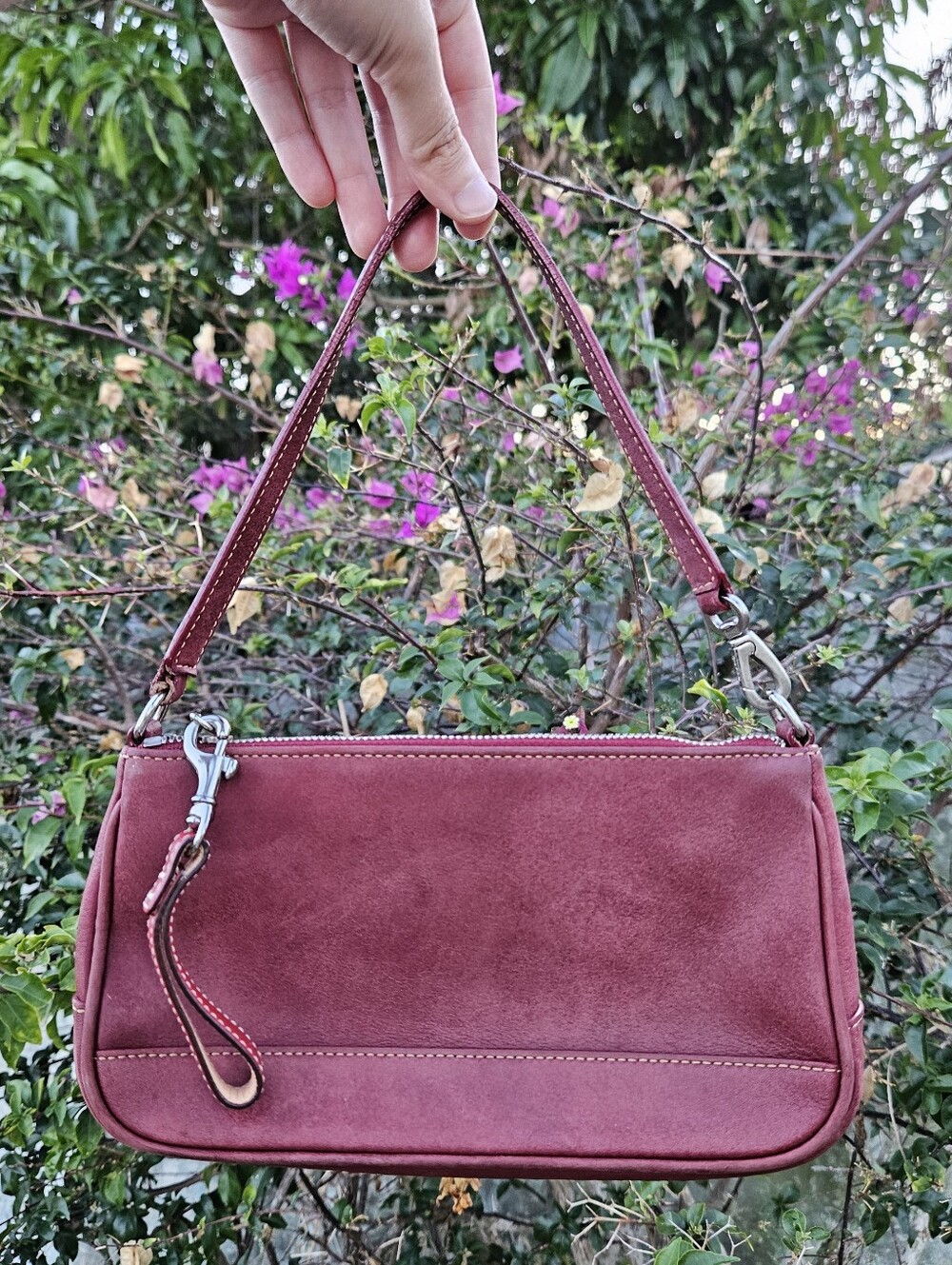 Vintage Coach Red Demi Shoulder Bag 7785
